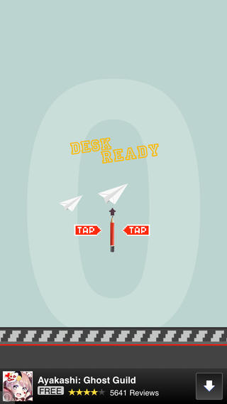 【免費遊戲App】Flappy Office Desk - Tiny Flying Paper Plane Through An Impossible Smash & Hit Free Fall Game-APP點子