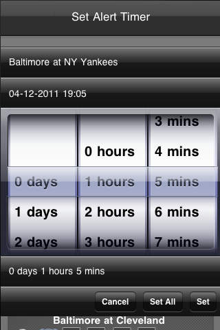Baseball Schedule Countdown screenshot 2
