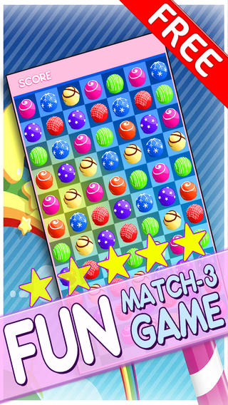 Candy Jewels Mania Puzzle Game - Fun Sugar Rush Match3 For Kids HD FREE