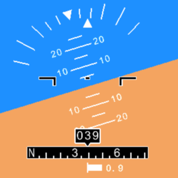 Flight Instruments - Gyro Attitude Indicator and primary flight instruments on a glass cockpit PFD display 交通運輸 App LOGO-APP開箱王
