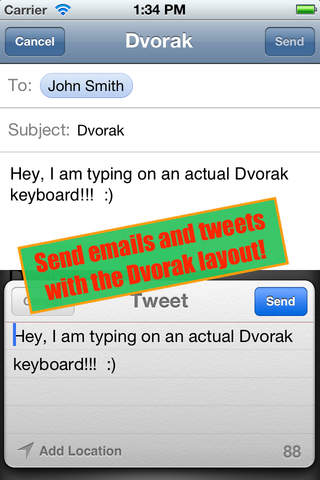 Dvorak Keyboard + screenshot 2