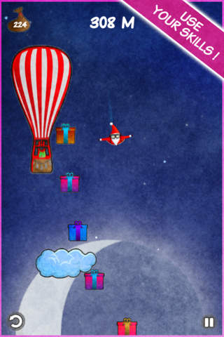 Skydive Santa Free screenshot 2