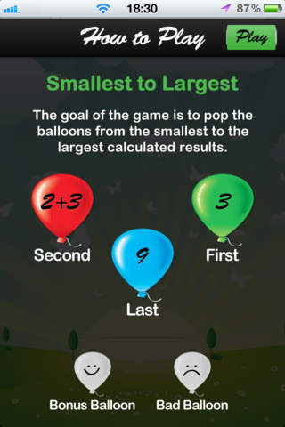 Balloons Math screenshot 3