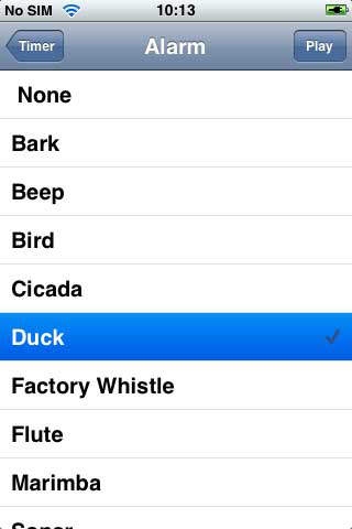 Captura de tela do iPhone 4