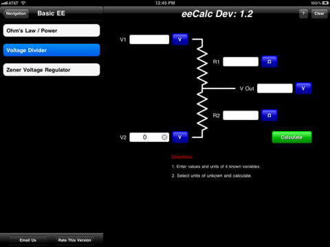 eeCalc - Electrical and Electronics Engineering Calculator screenshot 2