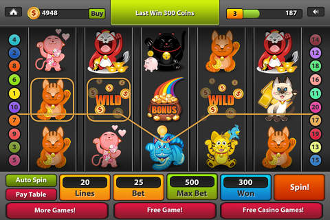 Kittens Casino™ HD Free - Las Vegas Slots With Cute Cats & Bonus Games screenshot 4