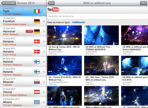 U2 Tour Guide for iPad screenshot 2