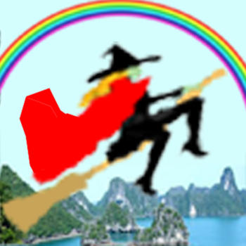 Witch On Broom LOGO-APP點子