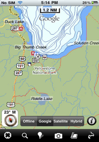 Yellowstone National Park - GPS Map Navigator