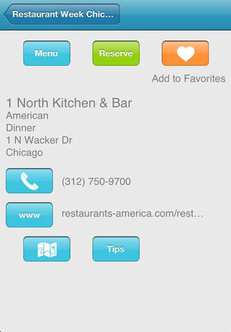 Restaurant Week Chicago screenshot 2