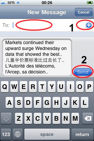 SMS from PC/MAC using iPhone screenshot 3