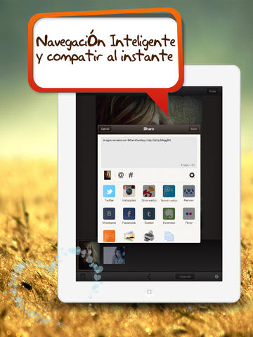 Captura de pantalla del iPad 5