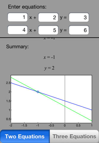 Math Helper: Systems of Equations screenshot 2