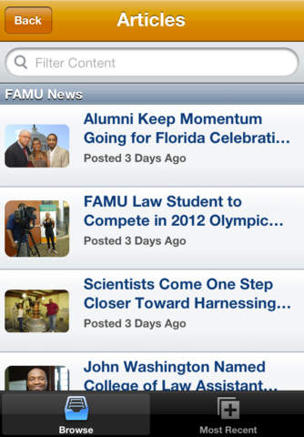 FAMU Mobile screenshot 2