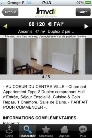 Agences immobilières MVDI screenshot 4