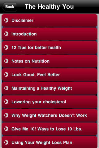 The Better and Healthy You! screenshot 2