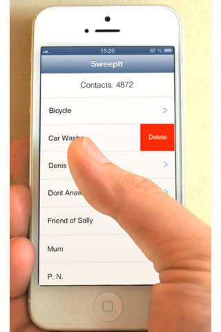 Sweepit – clean up your contacts fast and mobile-friendly! FREE screenshot 2