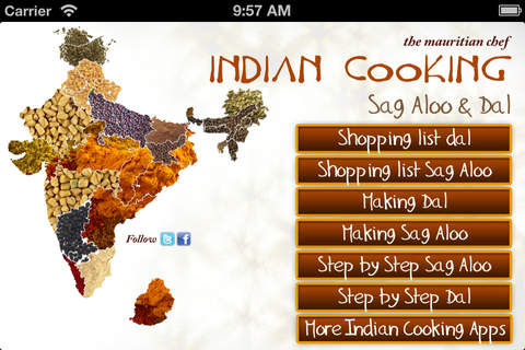 Indian Cooking Sag Aloo, Dal screenshot 2
