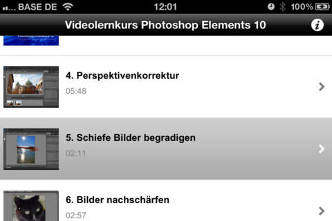 Videotraining Photoshop Elements 10 screenshot 3