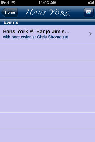The official Hans York app screenshot 4