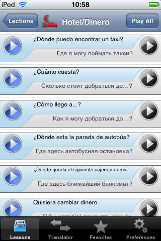 iSayHello Spanish - Russian screenshot 2
