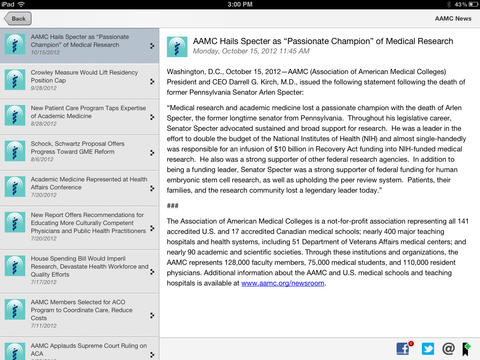 AAMCAction for iPad screenshot 2