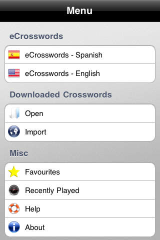 eCrosswords for iPhone screenshot 4