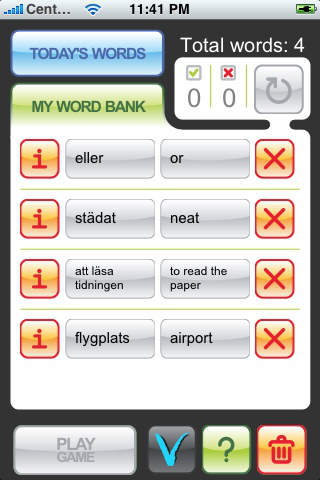 MyWords - Learn Swedish Vocabulary screenshot 4