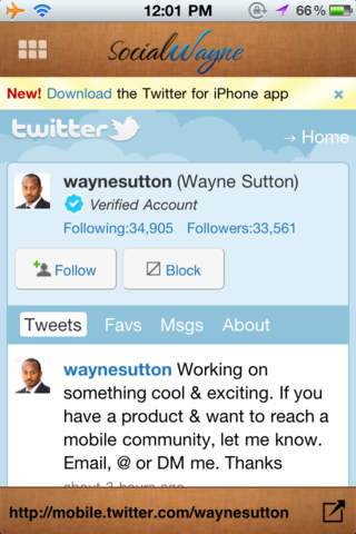 SocialWayne - Wayne Sutton QR Code Reader screenshot 3