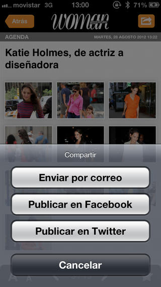 Captura de pantalla del iPhone 5
