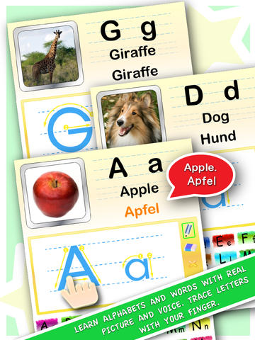 ABC 123 Word App HD - English German edition screenshot 2