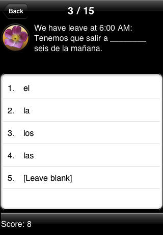 Spanish GrammarLab: Basic Parts of Speech screenshot 4