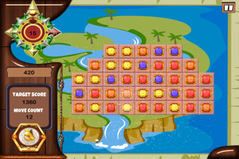 Jewel Miner: Treasure Hunt - Free Match 3 Game (For iPhone, iPad, iPod) screenshot 3