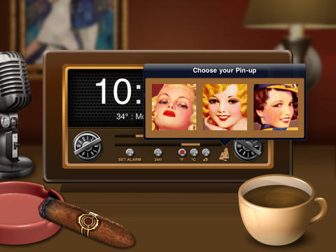 Pin-up Girl Clock screenshot 3