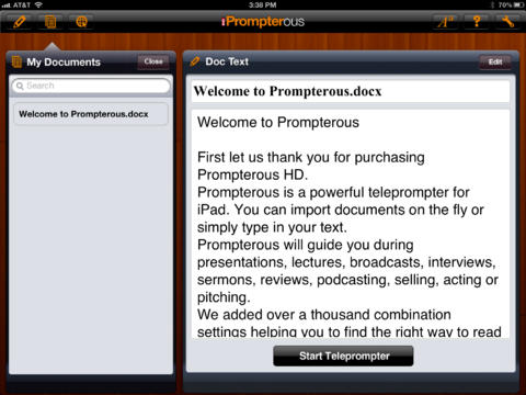 Prompterous screenshot 2