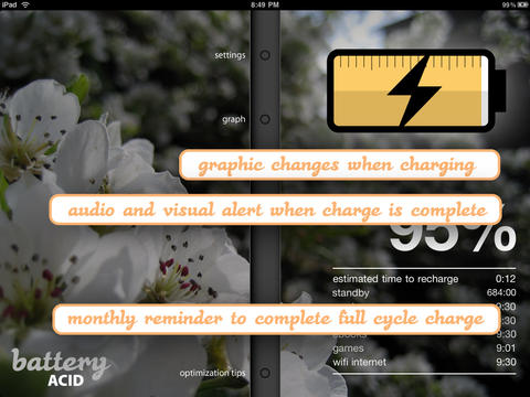 Battery Acid - Battery Health Monitor for iPad screenshot 3