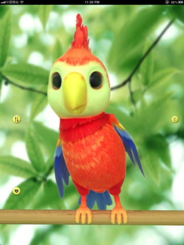 Talking Polly the Parrot for iPad screenshot 2