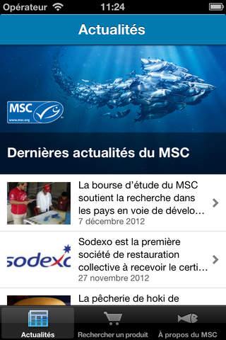 MSC Seafood Finder screenshot 2