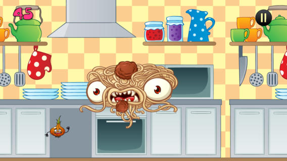 【免費遊戲App】Pasta Meatball Monster vs Veggie Game - Crazy Kitchen Games-APP點子