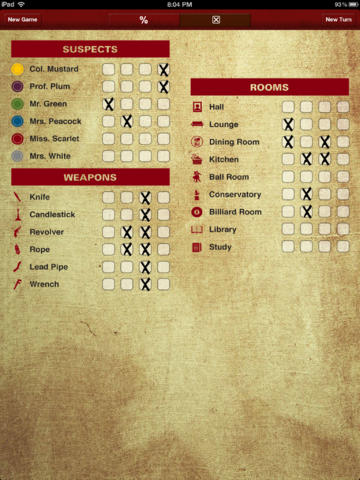 【免費遊戲App】Clue Solver - for the classic Clue or Cluedo board games-APP點子