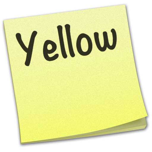 Yellow mobile app icon