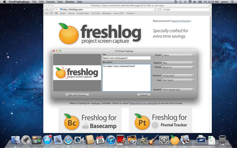FreshlogFogbugz screenshot 3