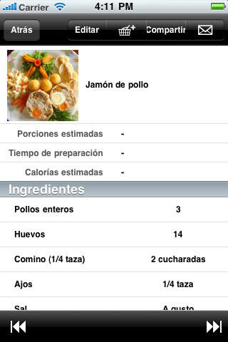 ReLiSimple Recipes and Shopping Lists screenshot 3