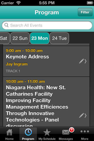 Canadian Healthcare Engineering Society 2013 screenshot 2