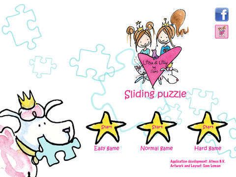 【免費遊戲App】Lisa & Lilly Sliding Puzzle-APP點子