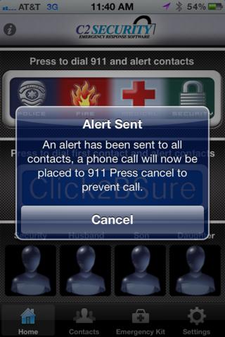 Click2BSure Emergency Alert screenshot 3