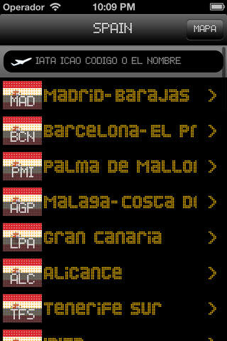 Aeropuertos Españoles iPlane2 screenshot 2