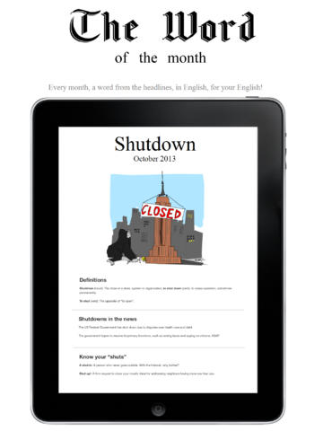 【免費個人化App】The Word of the Month: 探索每月新闻中的英文单字-APP點子
