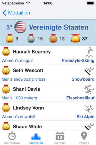 Calendar for Sochi screenshot 2