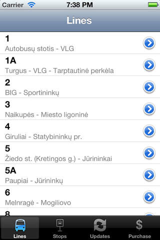 Stops Klaipėda Lite - public transport information for Klaipėda, Lithuania screenshot 2